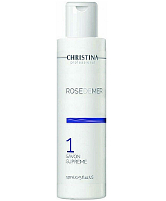 Christina Rose de Mer 1 Savon Suprem - Дезинфицирующее мыло для пилинга «Роз де Мер» 120 мл